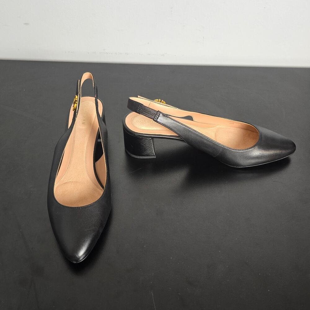Cole Haan Women's Go-To Slingback Pump Black Size 8.5 B Style # W27715